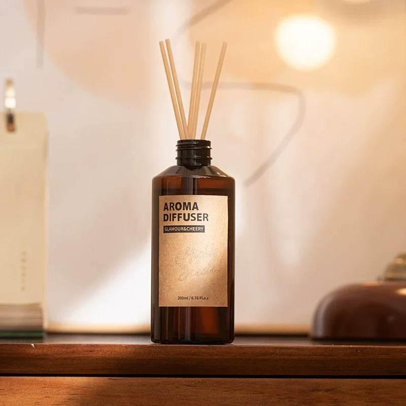 200ML Air Freshener Deodorant Reed Diffuser Supplement Liquid Bedroom Perfume Long Stay Aromatherapy Toilet Household Fragrance